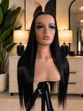 Black Straight Wig (Hd Frontal)