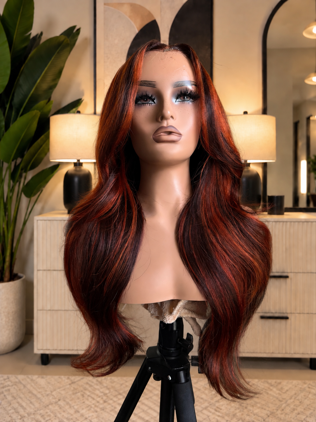 Orange Cola Bodywave wig (360 Lace)