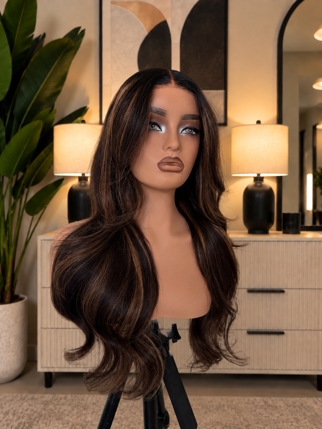Blonde Highlighted Wig (Closure)