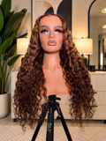 Highlighted Water Wave Wig (Lace Frontal)