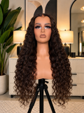 Brown Deep Wave Wig (Lace Frontal)